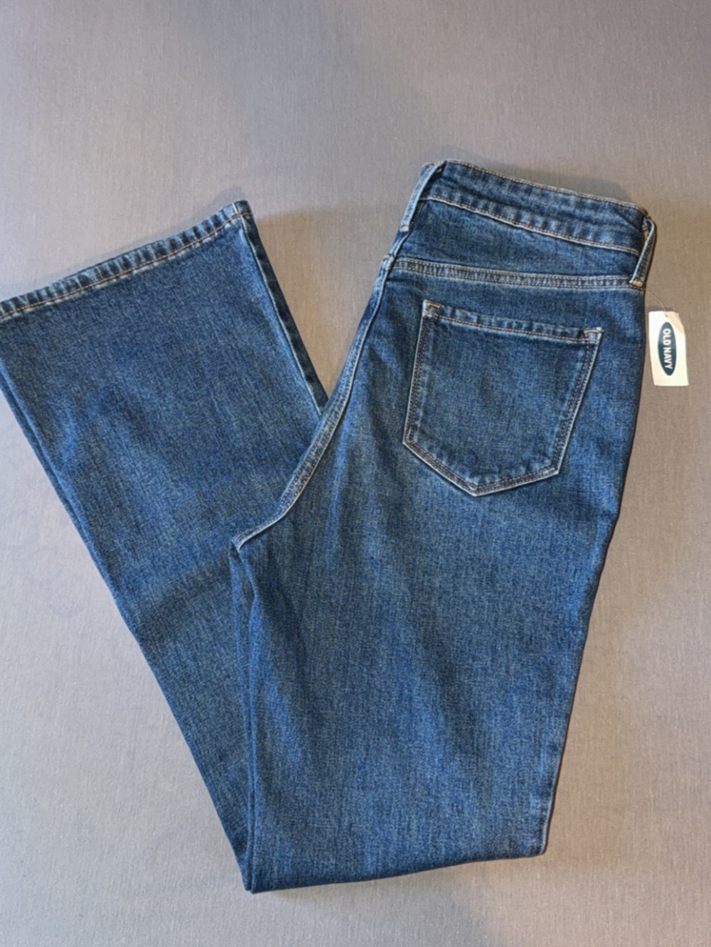 Old Navy Women’s Classic Dark Blue Denim Flare Jeans